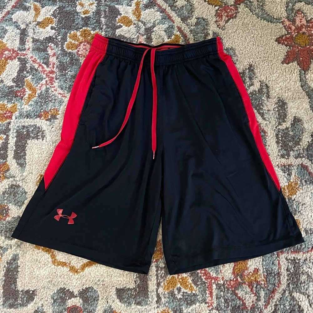Red and Black Under Armour Shorts size M